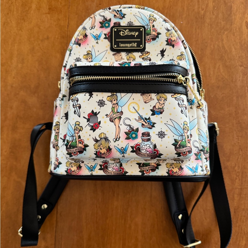 Disney Loungefly Tinker Bell Mini Backpack